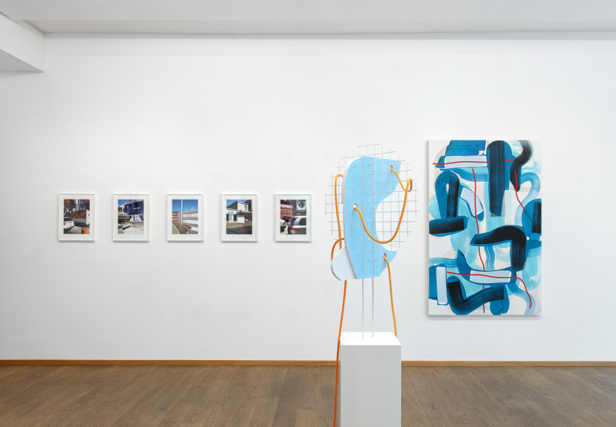 Installation view, Marius Lüscher, The World According to Freddy Perez, Livie Gallery, 2024.