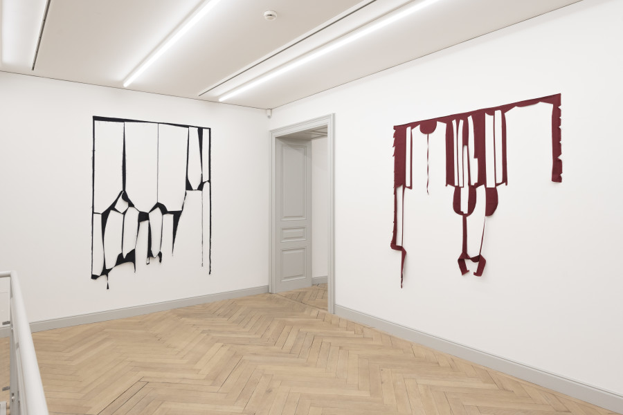 Installation view, Marion Baruch, Quel che rimane del cielo, Galerie Peter Kilchmann, Zürich, 2026.