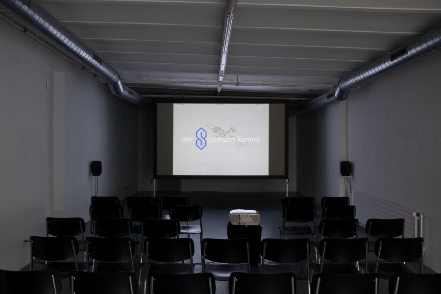 Samantha Aquilino, der salzmann kommt, 2025, Pencil on paper, found footage, 4:3 (colour, sound), 00:49’. Photo credits: marytwo