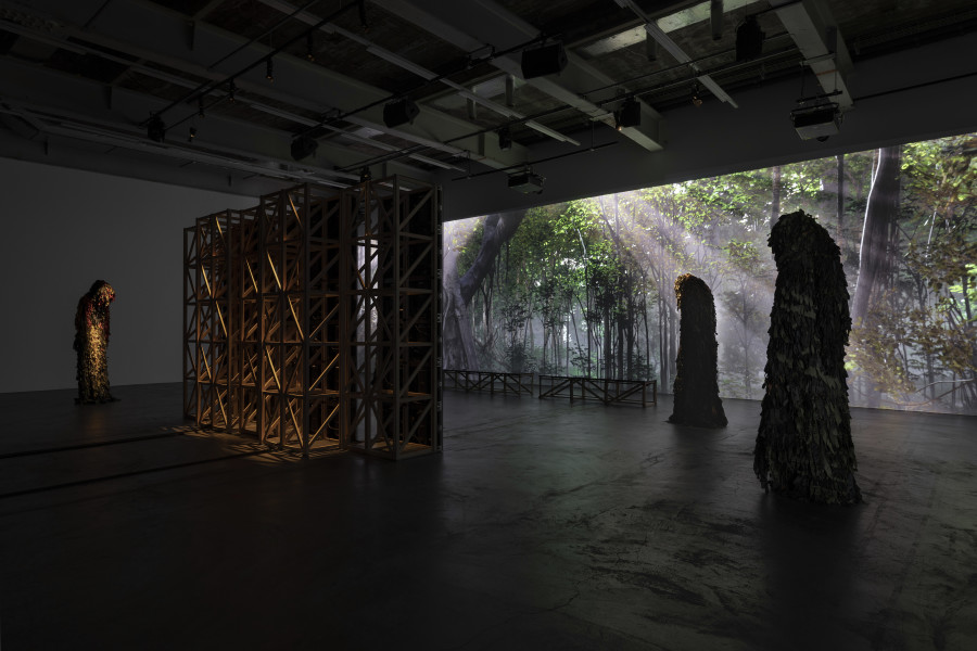Christopher Kulendran Thomas: FOR REAL, Kunsthalle Zürich, 2023. Image: Andrea Rossetti and Héctor Chico. Courtesy of the artist and Kunsthalle Zürich
