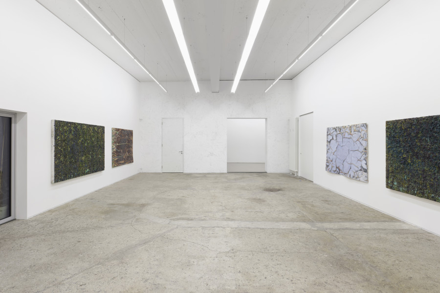 Exhibition view, Patrick Rohner, Massenbewegungen, Galerie Mark Müller, 2022.