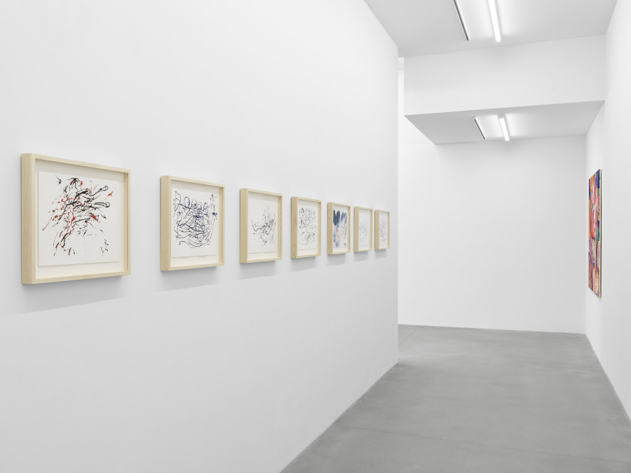 Installation view, Chemu Ng'ok, Echoes, Galerie Eva Presenhuber, Waldmannstrasse, Zurich, 2024 © Chemu Ng'ok. Courtesy the artist and Galerie Eva Presenhuber, Zurich / Vienna. Photo: Stefan Altenburger Photography, Zürich