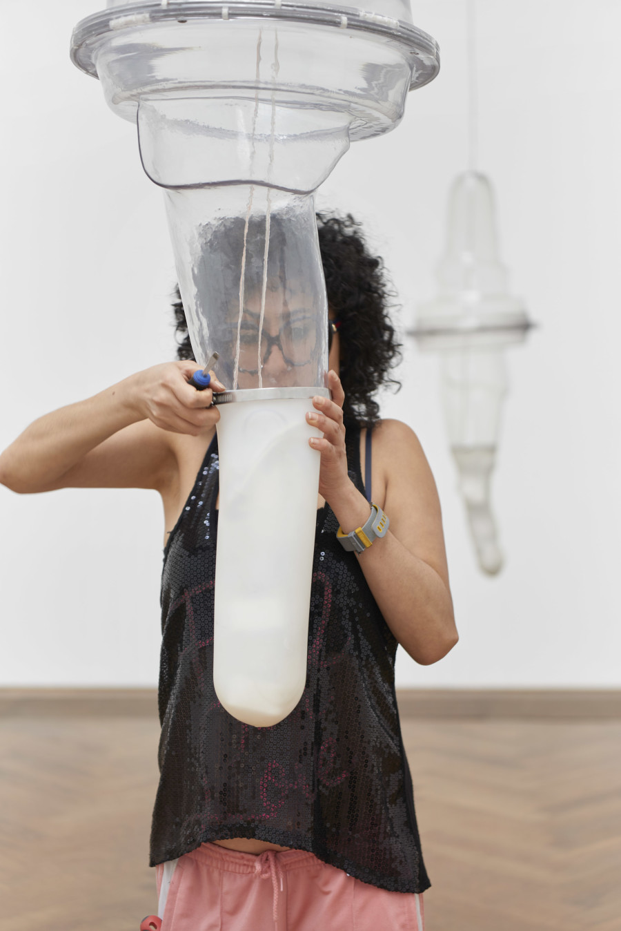 Berenice Olmedo, 2022. Photo: Philipp Hänger / Kunsthalle Basel. All works courtesy the artist and Jan Kaps, Cologne