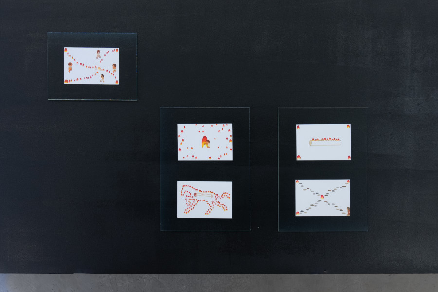 Exhibition view, Mix, Saehan Parc and Thilda Bourqui, Halmet, Zürich, 2026. Photo credit: WALENTINA