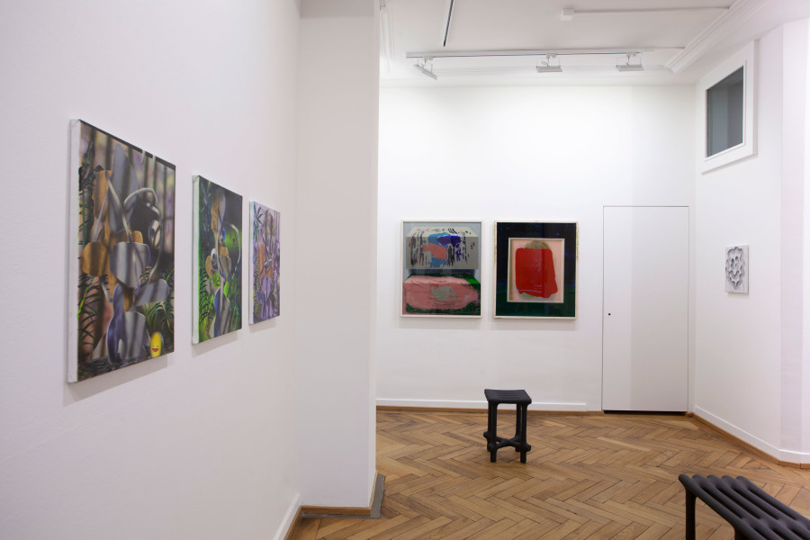 Exhibition view, Reality is a Perspective, Maxim Brandt, Daniel Karrer, Herrmann Germann Conspirators, 2022