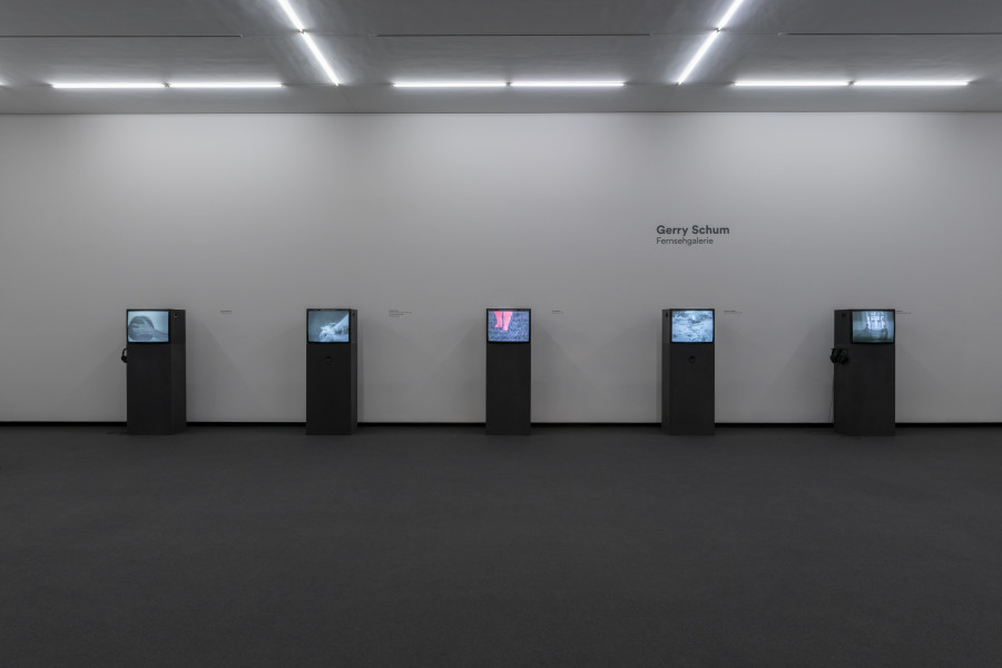 Installation view, Gerry Schum, Fernsehgalerie, Kunst Museum Winterthur, 2022.