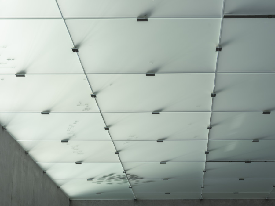 Cyprien Gaillard, When you expect flutes, it’s whistles, Detail view second floor Kunsthaus Bregenz, 2026. Photo: Timo Ohler. © Cyprien Gaillard, Kunsthaus Bregenz. Courtesy of the artist, Sprüth Magers, Gladstone Gallery