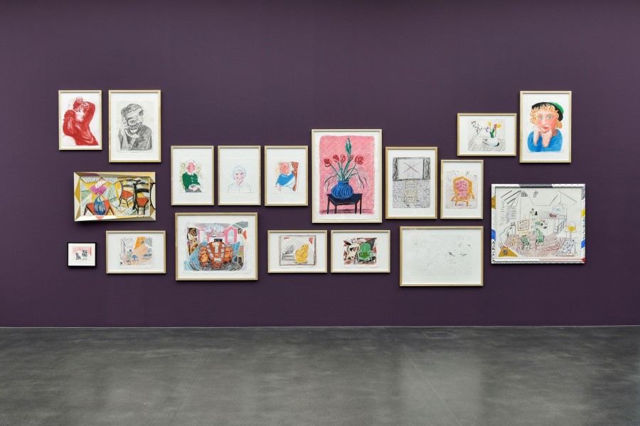 Ausstellungsansicht David Hockney, Moving Focus, Kunstmuseum Luzern, 2022, Foto: Marc Latzel