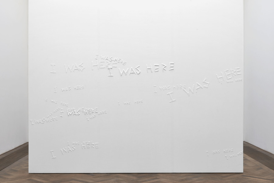 Installation view, Regionale 22, ... von möglichen Welten, Kunsthalle Basel, 2021, view on Anita Kuratle, I Was Here, 2018. Photo: Philipp Hänger / Kunsthalle Basel