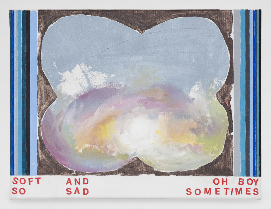 Elise Corpataux, Soft and Oh Boy So Sad, 2024, Acrylic on canvas, 30 x 40 cm. ©2024 suns.works and the artist. Photography: Claude Barrault, Remy Ugarte Vallejos et al.