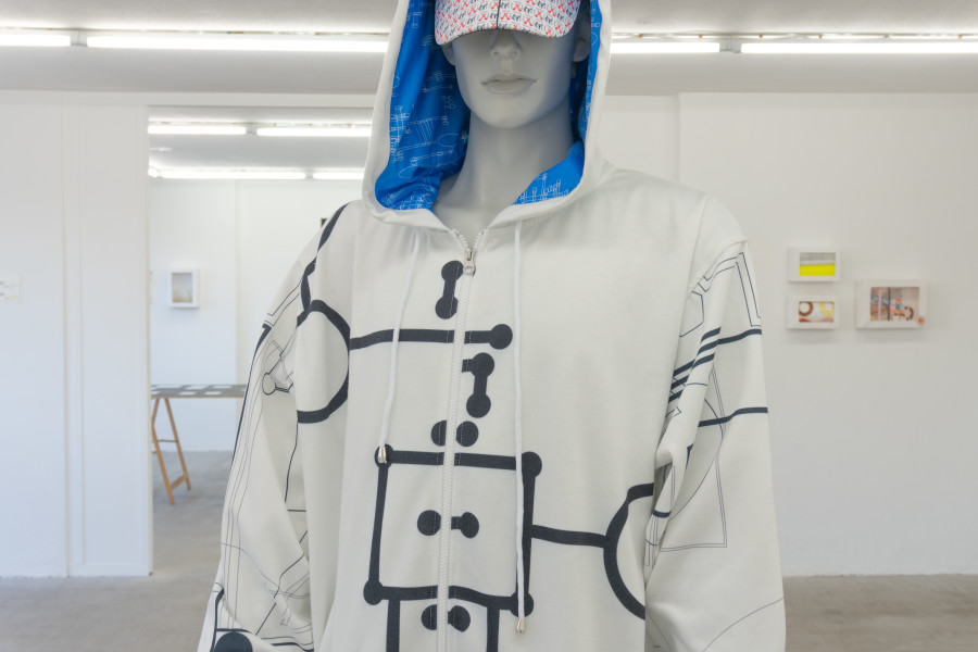 Exhibition view, Mix, Saehan Parc and Thilda Bourqui, Halmet, Zürich, 2026. Photo credit: WALENTINA