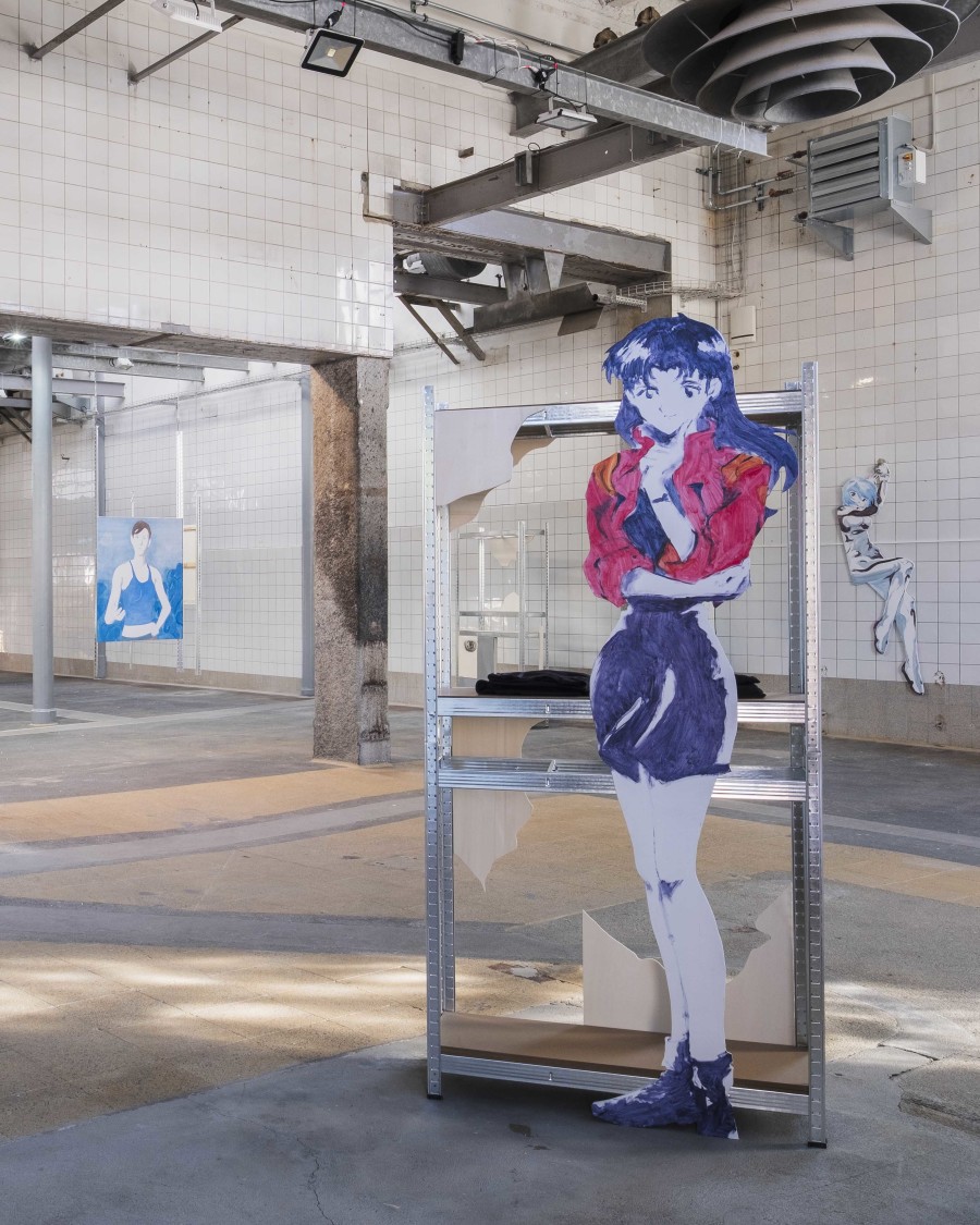 Simone Nicola Filippo, Misato Katsuragi (I), exhibition view, 2025, QG Quarier Général de la Chaux-de-Fonds, Switzerland. Photography: Max Gigon Adatte. Courtesy : All images copyright and courtesy of the artist and QG Quartier Général.