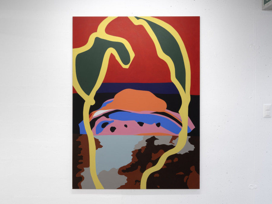 Jessica Russ, Pétiole, 2022, acrylic on canvas, 190 x 140 cm