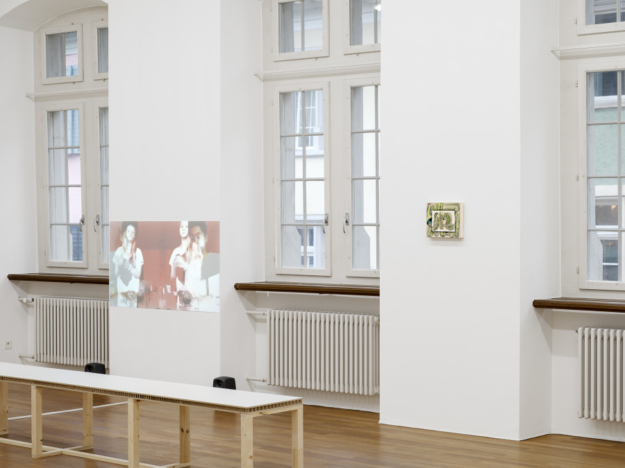Chris Kauffmann, CallMeChris Archive (2012 – 2015), 2023 / Chris Kauffmann, Atlas, 2023, in SCRIPT – MEMORY, Kunsthalle Winterthur, 2024. Photo: Cedric Mussano