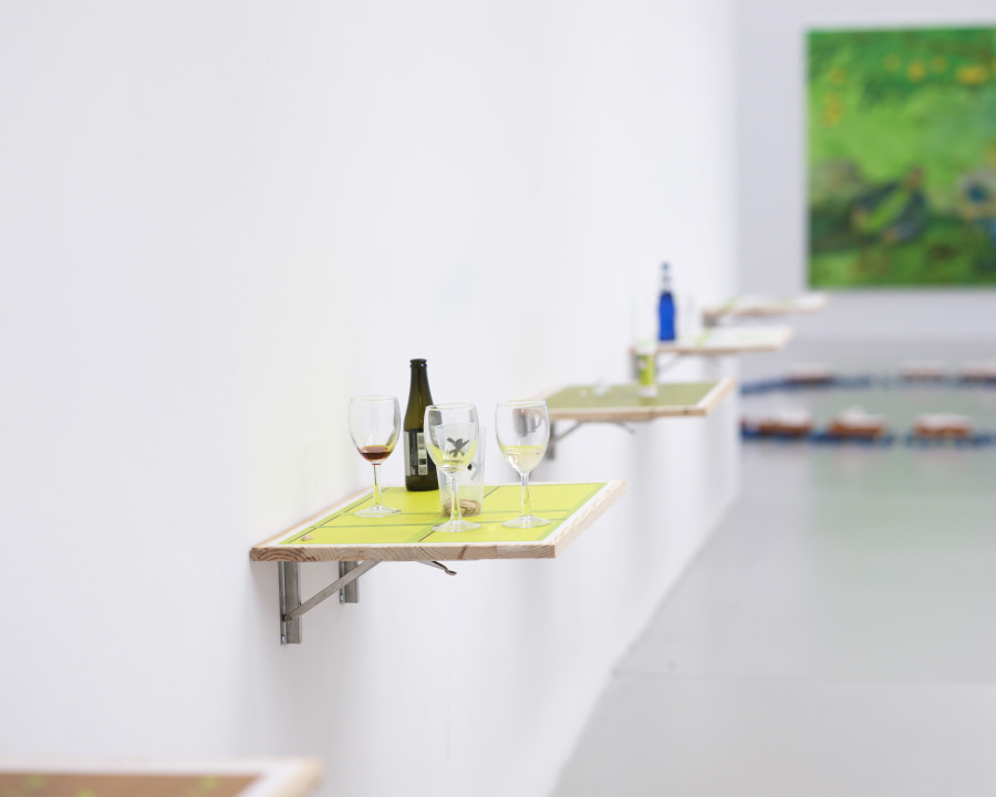 Pierre-Olivier Arnaud & Nick Oberthaler, Sets de table #5, No Center Can Cut (Neuchâtel Edit), 2025. Photo: S. Verdon