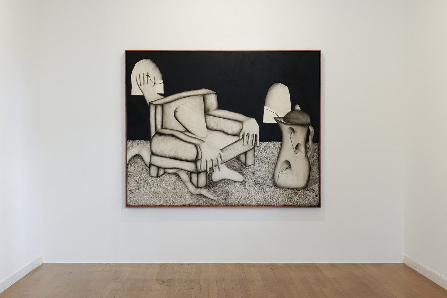 Diego Kohli, Homestory X, 2024, Öl auf Leinwand / Oil on canvas, 160 x 200 cm. Courtesy the artist. Photo: Gina Folly