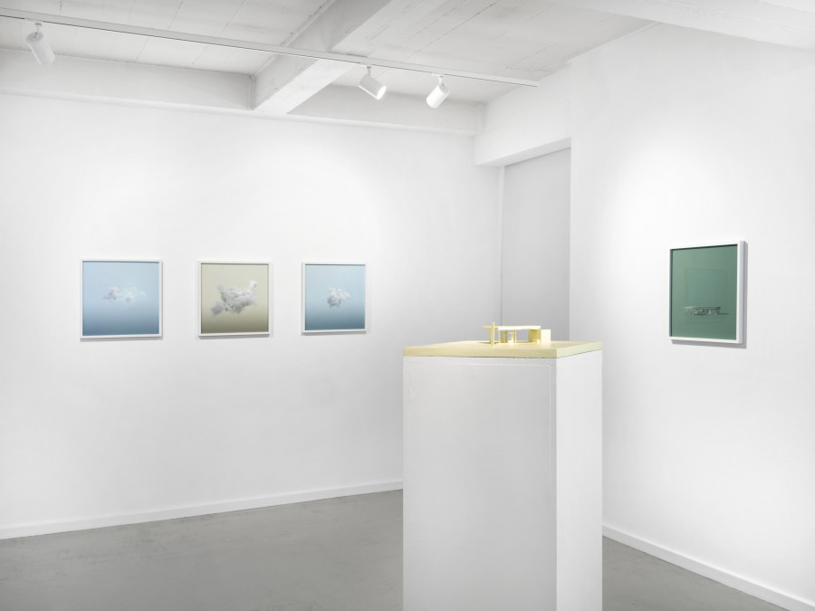 Exhibition view, Thibault Brunet, 12 minutes de soleil, Galerie Heinzer Reszler, 2024. Photo credit: Julien Gremaud