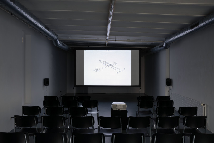 Samantha Aquilino, der salzmann kommt, 2025, Pencil on paper, found footage, 4:3 (colour, sound), 00:49’. Photo credits: marytwo