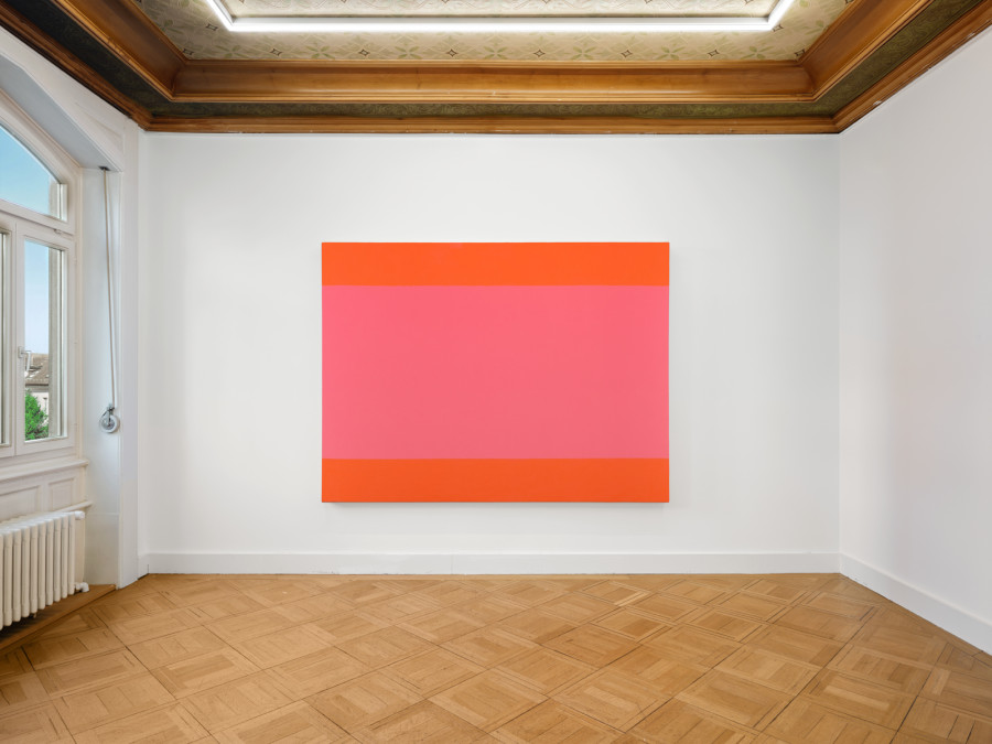 Exhibition view, Olivier Mosset, Drive Through, Galerie Oskar Weiss, Zürich, 2026, Photo credit: Stefan Altenburger