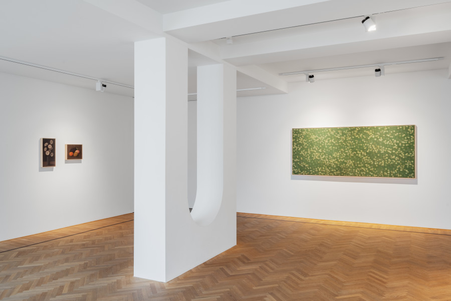 Installation view of Johnny Izatt-Lowry, 'In, and just outside of', 2024, Galerie Fabian Lang, Zürich. Credit: Courtesy of the artist and Galerie Fabian Lang. Copyright: © Fabian Lang