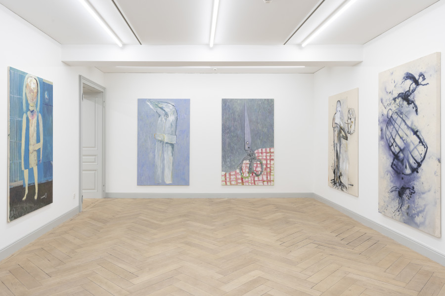 Installation view, Valérie Favre, Temps contre Temps, a taste of freedom, Galerie Peter Kilchmann, 2024.