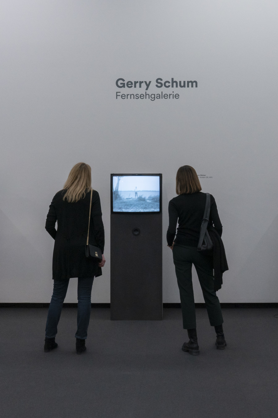 Installation view, Gerry Schum, Fernsehgalerie, Kunst Museum Winterthur, 2022.