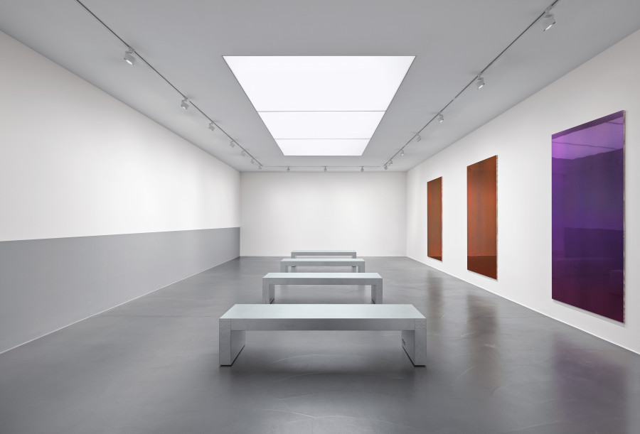 Exhibition view, Olivier Mosset, Drive Through, Tobias Mueller Modern Art, Zürich, 2026, Photo credit: Stefan Altenburger