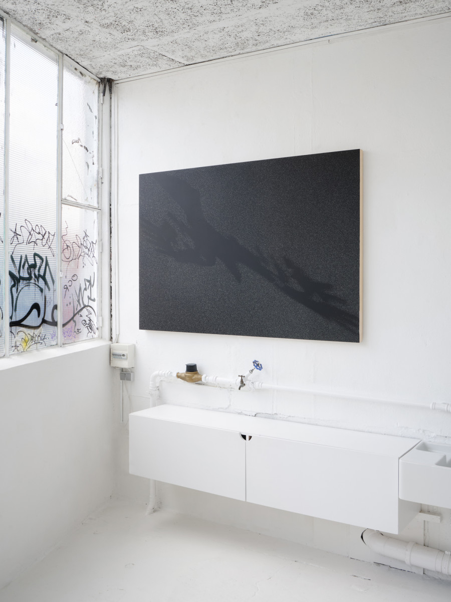 Exhibition view, Eliot Möwes, SLIME FACTORY, KISSED THEN BURNED, Geneva, 2026. Photo credit: Johanna Bommer