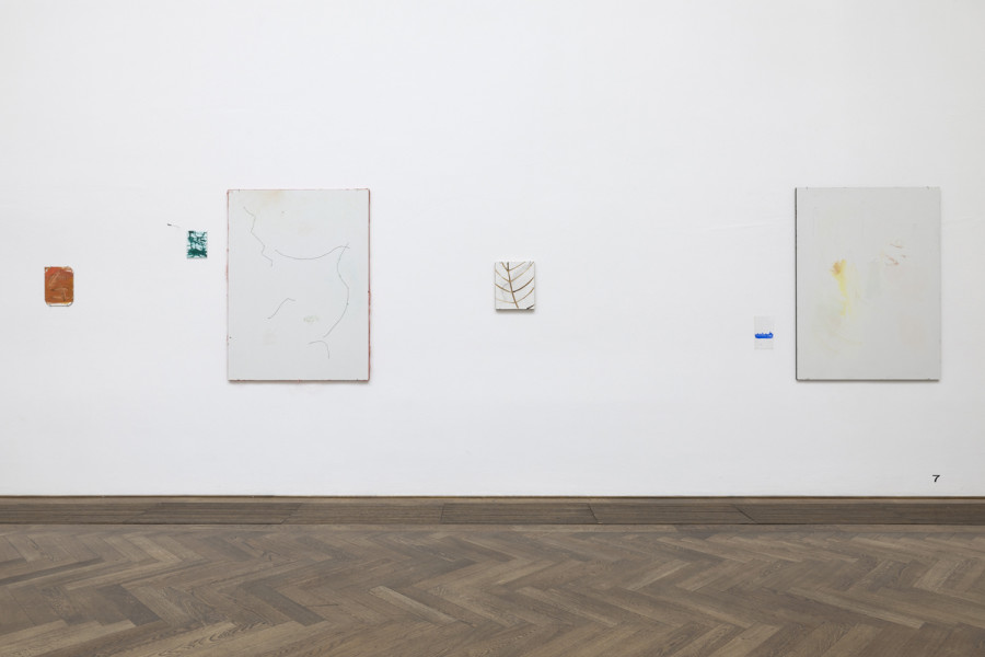 Manuel Schneider; Diffusor 1, Das Echoische Gedächtnis; Anhang Diffusor 1, Was hast du eben gesagt?; Diffusor 2, Die Echoschwelle; Anhang Diffusor 2, Lavendel; Kleiner Diffusor, Grosser Bug; Ohne Titel; all works 2022. Installation view, Kunstkredit Basel-Stadt 2022, Cat’s Cradle, Kunsthalle Basel. Photo: Gina Folly / Kunstkredit Basel-Stadt