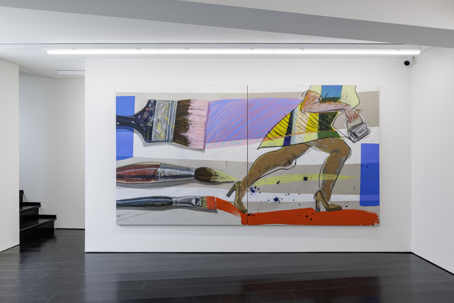 Installation view, Ella Kruglyanskaya, Backgrounds, Contemporary Fine Arts CFA, Basel, 2025. Courtesy Contemporary Fine Arts. Photo credit: Gina Folly