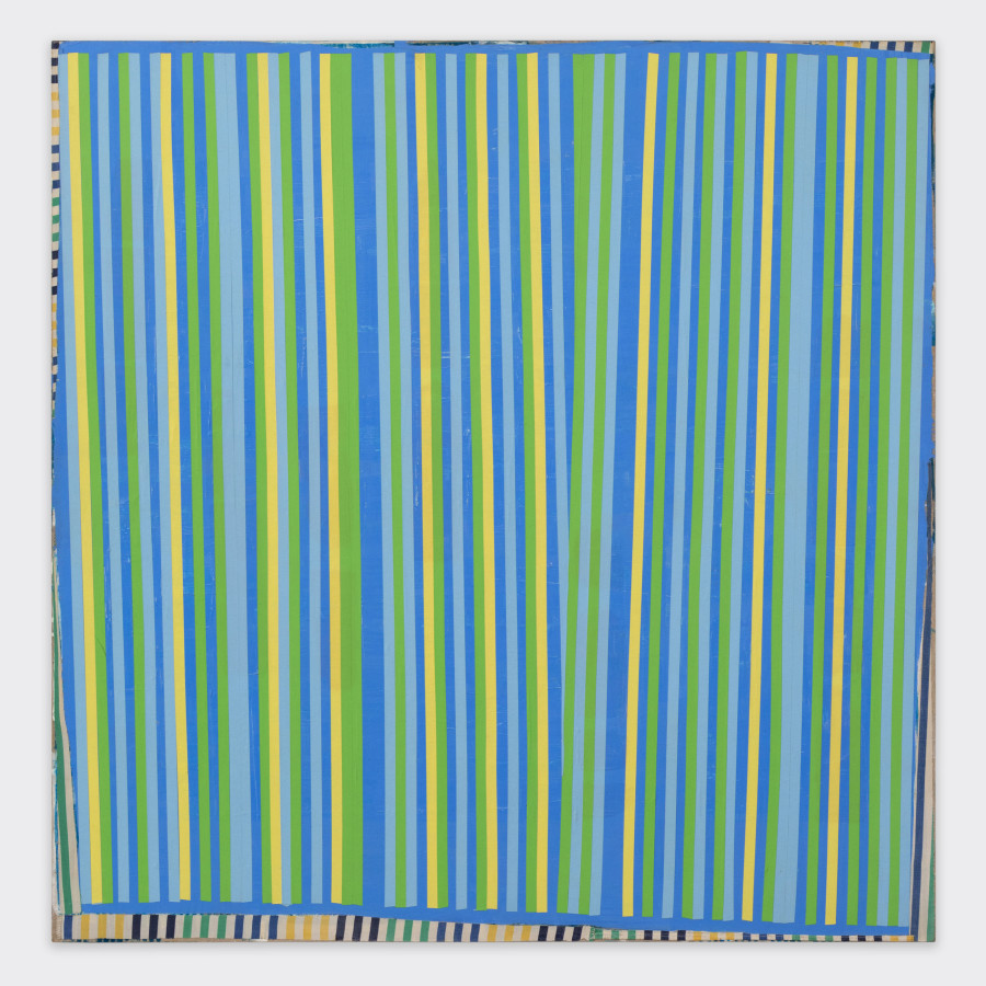 Rochelle Feinstein, Face Value, 1993. Oil, tape on canvas, 106.7 × 106.7 cm ( 42 x 42 inches ), FEINS80624