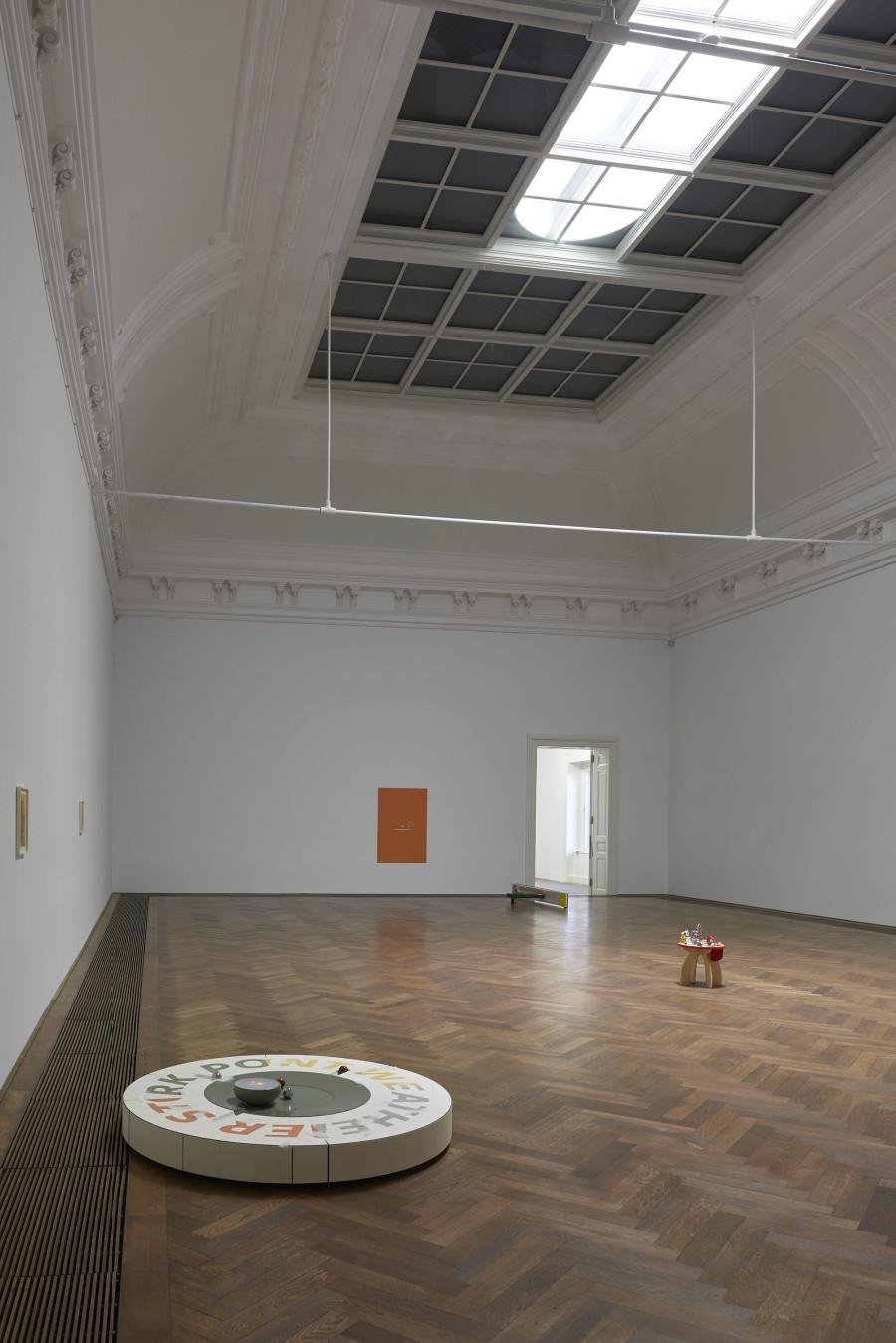Camille Blatrix, installation view, Standby Mice Station, Kunsthalle Basel, 2020. Photo: Philipp Hänger / Kunsthalle Basel. Courtesy of the artist; Galerie Balice Hertling, Paris, and Andrew Kreps Gallery, New York