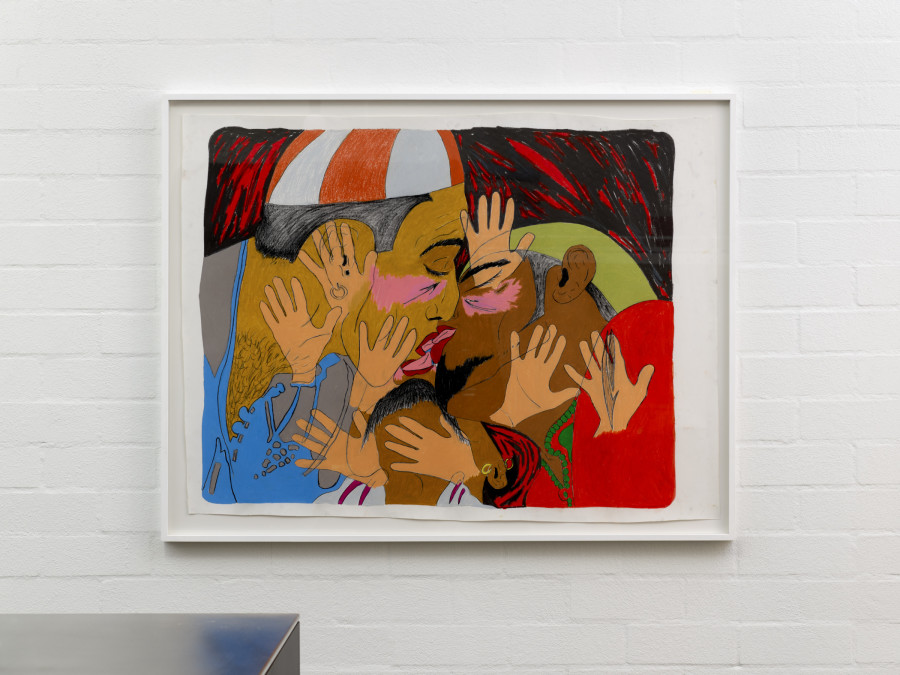 Exhibition view, Soufiane Ababri, if I had to put a title here it would be my epitaph, flatmarkus, Zürich, 2025. Photo credit: Felix Jungo. Courtesy of the artist, Dittrich-Schlechtriem and flatmarkus