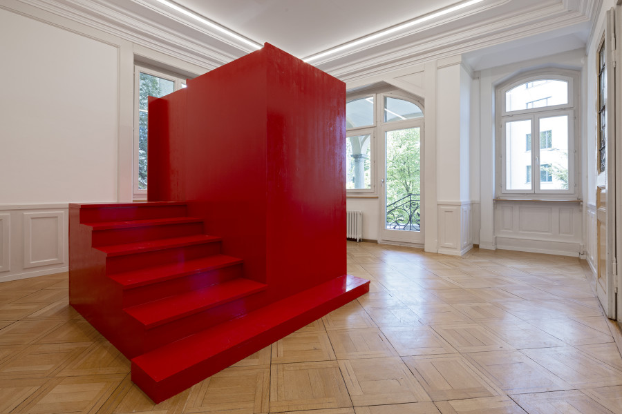 Installation view, Rafal Skoczek, Driftworks, Galerie Oskar Weiss, Zürich, 2025. Photo credit: Gina Folly