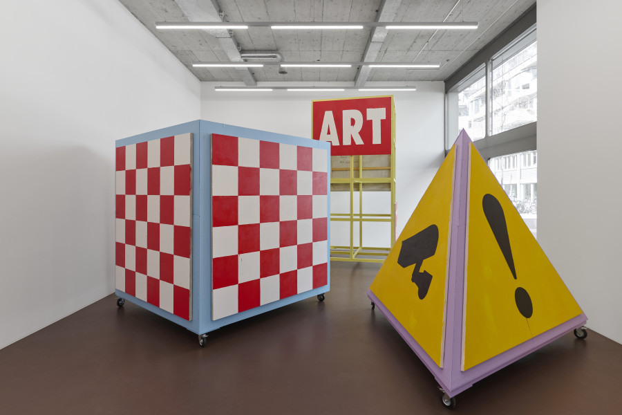 Installation view, Merlin Carpenter, Warning Signs, Karma International, 2026, Zurich, photo© Flavio Karrer