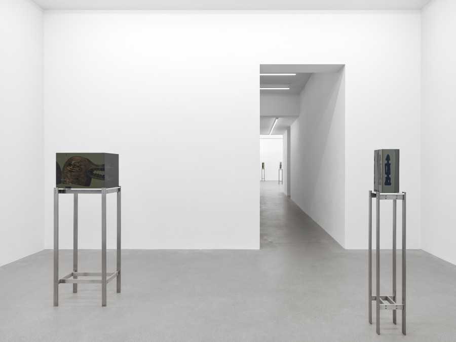 Installation view, Matthew Angelo Harrison, American Ghost, Galerie Eva Presenhuber, Waldmannstrasse, Zurich, 2024. © Matthew Angelo Harrison. Courtesy the artist and Galerie Eva Presenhuber, Zurich / Vienna. Photo: Stefan Altenburger Photography, Zürich