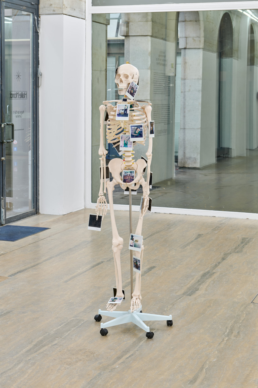 Exhibition view, Chris Lovasoa Kauffmann, Mammoth steps. One for Kevin, two for Lisa, Halle Nord, Geneva, 2025. Photo credit: © Thomas Maisonnasse / Halle Nord, 2025