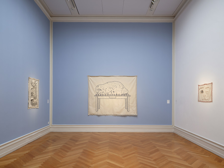 Edgar Calel, exhibition views, Kunsthalle Bern, 2026. Photo: David Aebi.