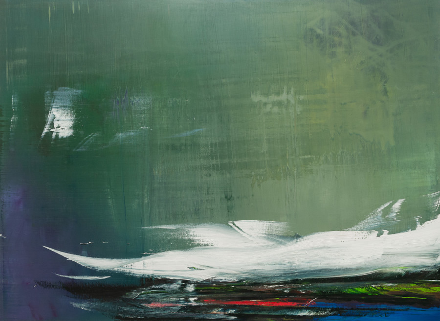 Echolake, 2016/17, Oil on canvas, 175 x 240 cm