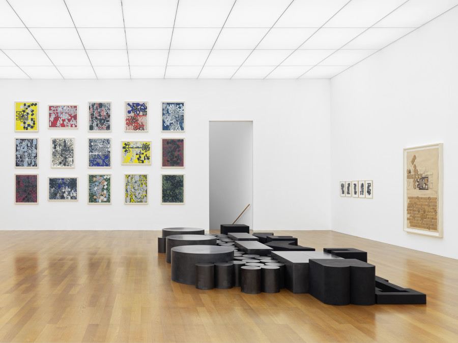 Installation view, Barry Le Va, In a State of Flux, 26.04.–29.09.2024, Kunstmuseum Liechtenstein, Vaduz. Photos: Stefan Altenburger Photography, Zurich. © Estate of Barry Le Va, David Nolan Gallery, New York / Kunstmuseum Liechtenstein