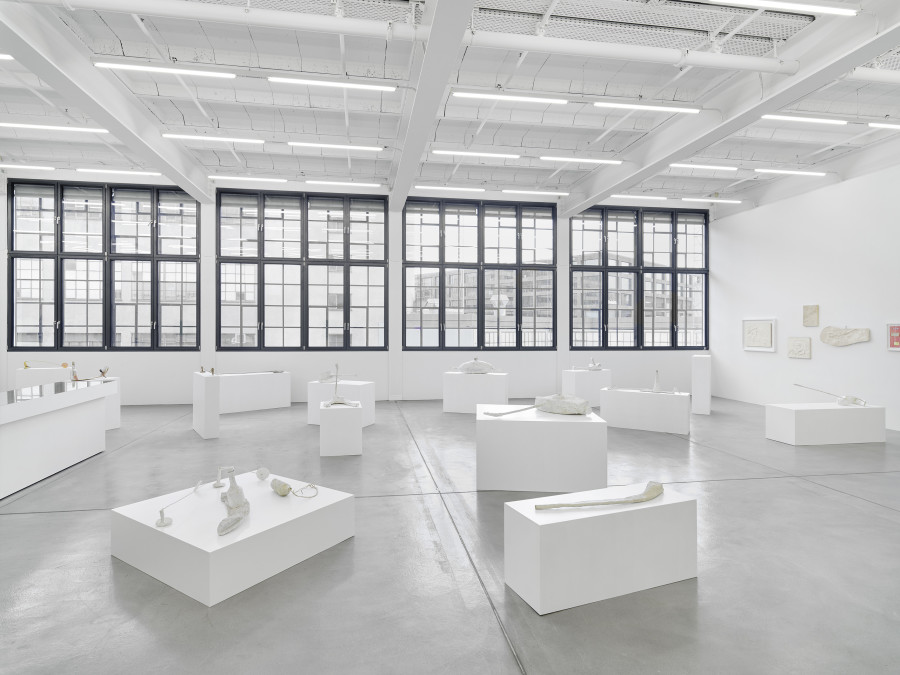 Installation view, Franz West, Die frühen Werke / Early Works, Galerie Eva Presenhuber, Maag Areal, Zurich, 2025. © Archiv Franz West © Estate Franz West. Courtesy the artist and Galerie Eva Presenhuber, Zurich / Vienna. Photo: Stefan Altenburger Photography, Zürich