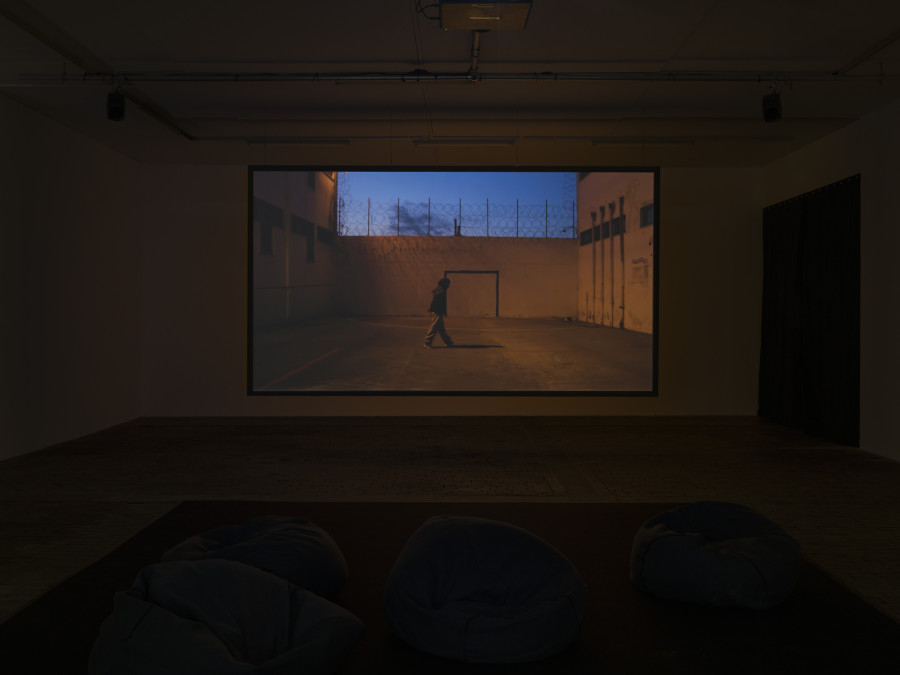 Exhibition view of Re/member Your House with the project the AfroGreeks by Døcumatism and a solo show by Menelaos Karamaghiolis at Centre d’Art Contemporain Genève (November 1st‒December 23, 2023). © Centre d’Art Contemporain Genève. Photo: Julien Gremaud