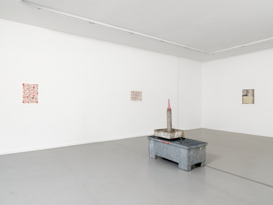 View of the exhibition Timothée Calame, Gymnique Incontinentale, CEC, 2025. Courtesy Centre d’édition contemporaine, Geneva. Photo : © Sandra Pointet