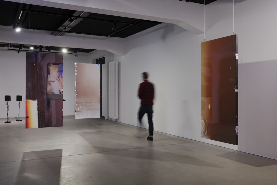 Damien Juillard, Sore #1, 2022, Sore #2, 2022, Sore #3, 2022, Installationsansicht «Perfoming Traces, Regionale 23», 2022, HEK, Foto: Franz Wamhof