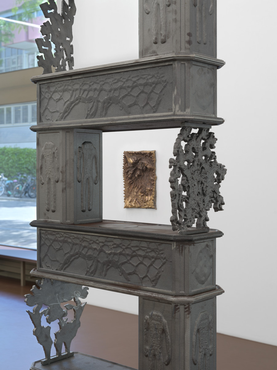 Installation view, Ida Ekblad, Septic Sun, Karma International, Zurich, 2025. Photo: Annik Wetter