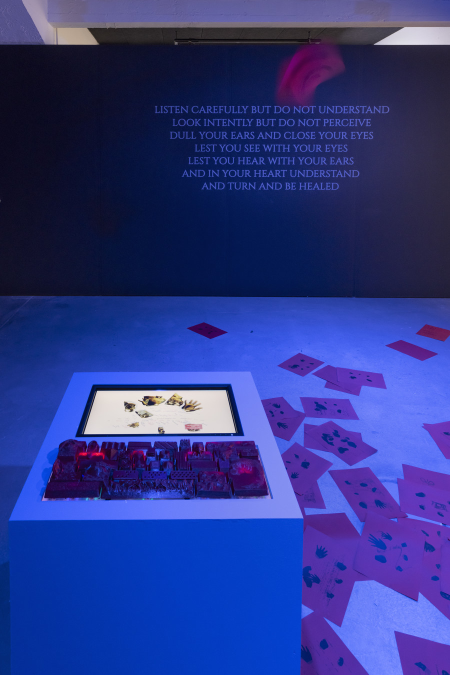 Auriea Harvey, Idol.App, 2025, «New Rituals [for the End of the World]», 2026, HEK, photo: Franz Wamhof