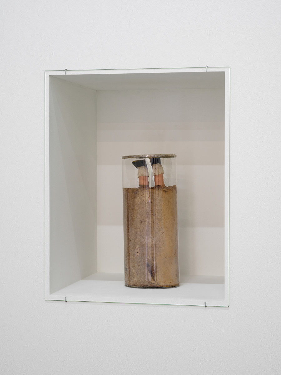 Dieter Roth, o.T. (Puppe in Schokolade) (1969), installation view, Passages, Kunsthalle Friart Fribourg, 2026. Photo: Cedric Mussano