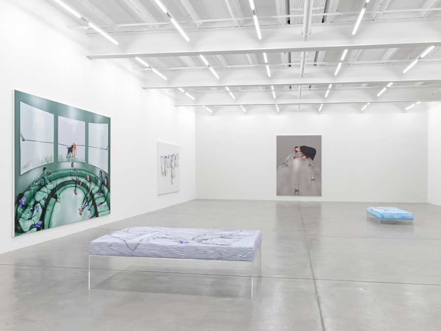 Installation view, Louisa Gagliardi, A Moment's Notice, Galerie Eva Presenhuber, Maag Areal, Zurich, 2023 © Louisa Gagliardi Courtesy the artist and Galerie Eva Presenhuber, Zurich / Vienna Photo: Stefan Altenburger Photography, Zürich
