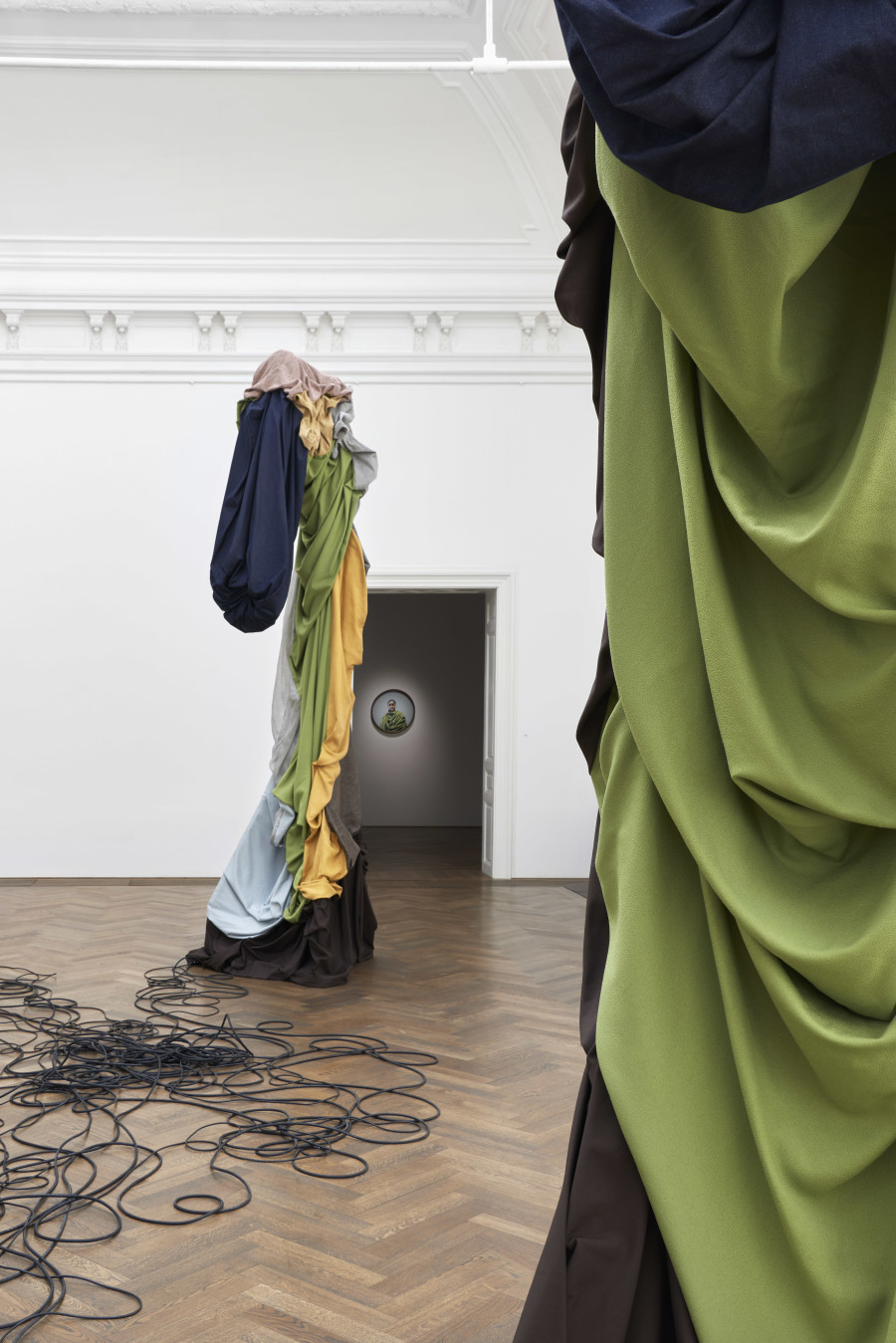 Sandra Mujinga, Time as a Shield, exhibition view, Kunsthalle Basel, 2024, photo: Philipp Hänger / Kunsthalle Basel