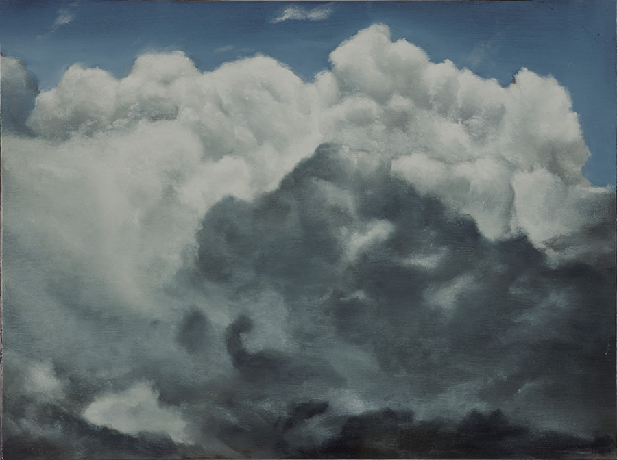 Antoine ROEGIERS, Nuages 4, 2020. Oil on wood 30 x 40 cm, (Ref. ROE09015)